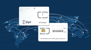 ICCID and IMEI number on IoT SIM Card